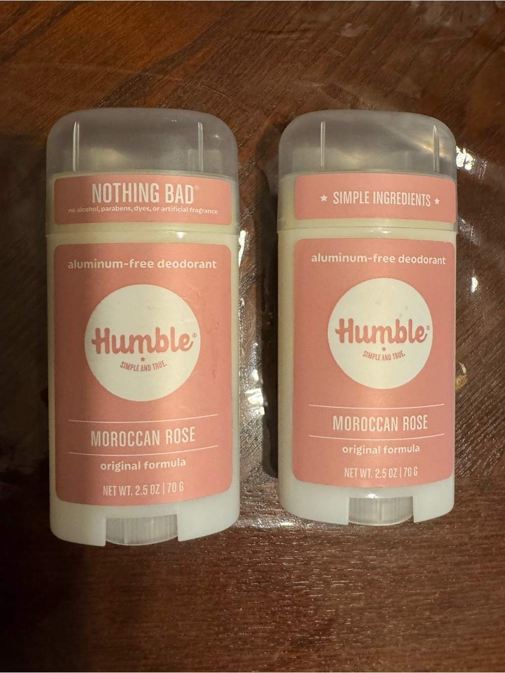 (2) Moroccan Rose Aluminum-Free Deodorant — Pink